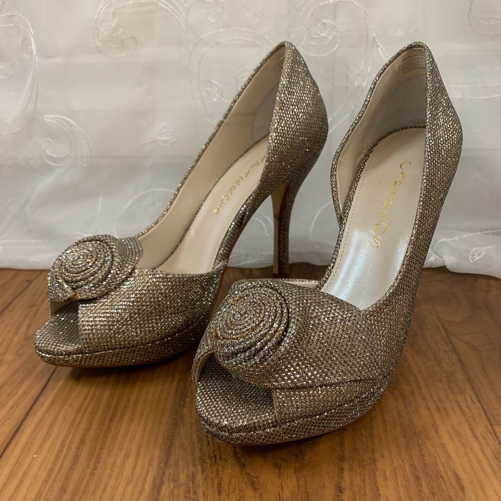 Caparros Baldwin Champagne Sparkle Heel